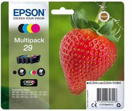 Epson Claria Home Ink Multipack Nr.29 1x4, Art.-Nr. C13T29864012 - Paterno B2B-Shop