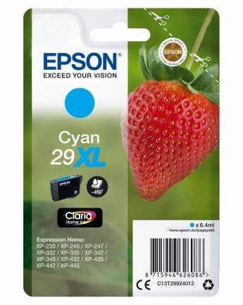 Epson Claria Home Ink Nr.29XL cyan, Art.-Nr. C13T29924012 - Paterno B2B-Shop