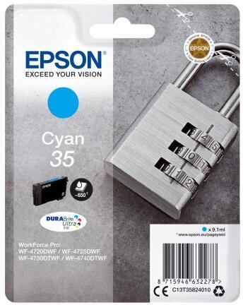 Epson DuraBrite Ultra Ink Nr.35 cyan, Art.-Nr. C13T35824010 - Paterno B2B-Shop