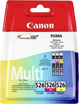 Canon Ink CLI526 Multi Pack C/M/Y je 9ml, Art.-Nr. CLI526CMY - Paterno B2B-Shop
