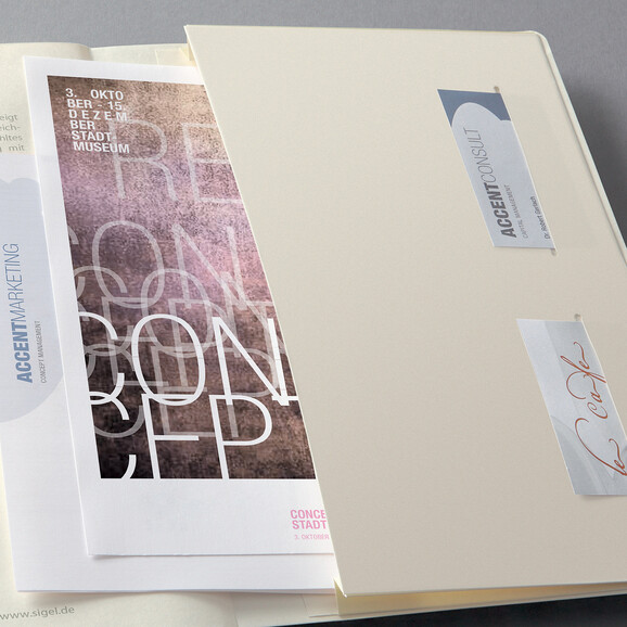 Notizbuch Sigel CONCEPTUM® A4 luin. light grey, Art.-Nr. CO643 - Paterno B2B-Shop