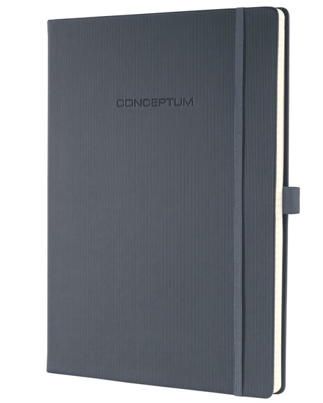 Notizbuch Sigel CONCEPTUM® A4 kar. dark grey, Art.-Nr. CO648 - Paterno B2B-Shop