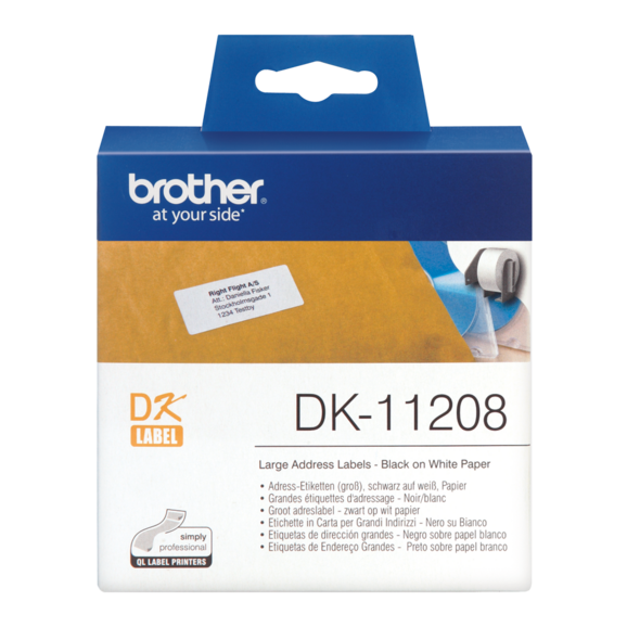 Adressetiketten Brother 38x90 mm, Art.-Nr. DK11208 - Paterno B2B-Shop