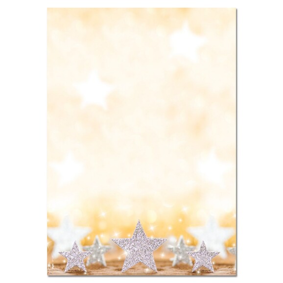 Briefpapier Sigel GLITTER STARS, Art.-Nr. DP029 - Paterno B2B-Shop