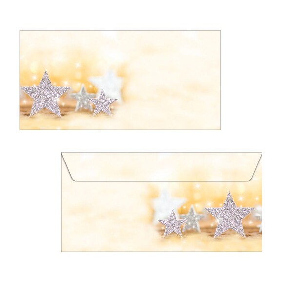 Kuverts Sigel GLITTER STARS, Art.-Nr. DU035 - Paterno B2B-Shop