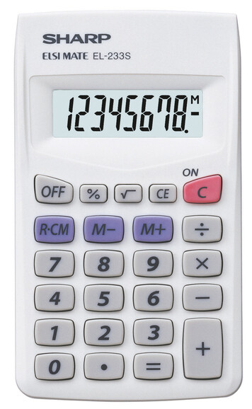 Taschenrechner Sharp EL 233, Art.-Nr. EL233S - Paterno B2B-Shop Taschenrechner Sharp EL 233, Art.-Nr. EL233S - Paterno B2B-Shop