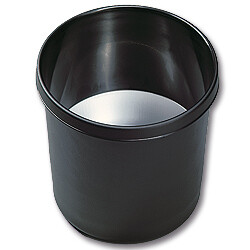Papierkorb 18L m.Alu,TÜV schwarz, Art.-Nr. H61076-SW - Paterno B2B-Shop