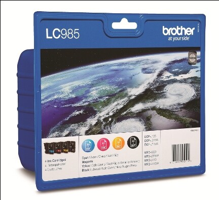 Brother Ink Set BK/C/M/Y, Art.-Nr. LC985VALBPDR - Paterno B2B-Shop
