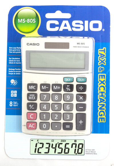 Tischrechner Casio MS 80 B, Art.-Nr. MS-80ER - Paterno B2B-Shop Tischrechner Casio MS 80 B, Art.-Nr. MS-80ER - Paterno B2B-Shop