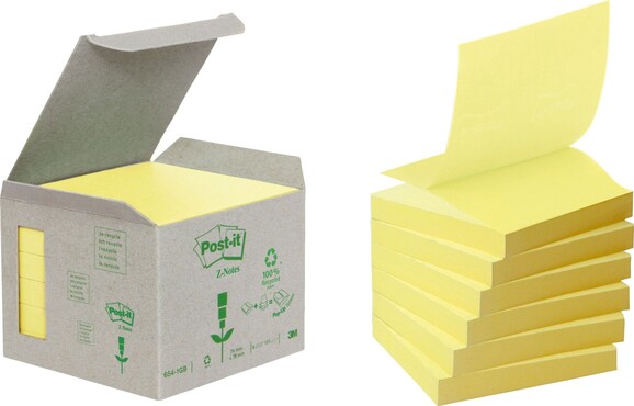 Haftnotizen Post-it 76x76 mm Z-Notes gelb, Art.-Nr. R330-1B - Paterno B2B-Shop