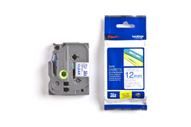 Beschriftungsband Brother 12mm blau auf farblos, Art.-Nr. TZ133 - Paterno B2B-Shop