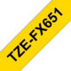 Beschriftungsband Brother 24mm schwarz auf gelb, Art.-Nr. TZFX651 - Paterno B2B-Shop Beschriftungsband Brother 24mm schwarz auf gelb, Art.-Nr. TZFX651 - Paterno B2B-Shop