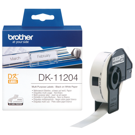 Etiketten Brother Mehrzweck 17x54 mm, Art.-Nr. DK11204 - Paterno B2B-Shop