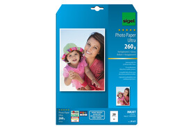 Fotopapier Sigel Injket Ultra A4 260 gr. hochglänzend, Art.-Nr. IP677 - Paterno B2B-Shop