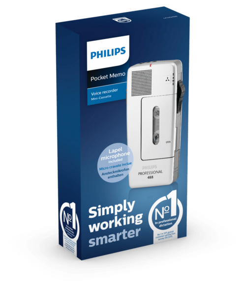 Taschendiktiergerät Philips, Art.-Nr. LFH0488 - Paterno B2B-Shop