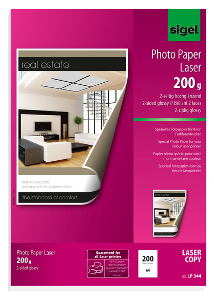 Fotopapier Sigel Laser A4 200 gr., Art.-Nr. LP344 - Paterno B2B-Shop