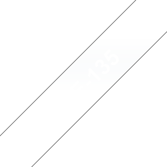 Beschriftungsband Brother 12mm weiss auf farblos, Art.-Nr. TZ135 - Paterno B2B-Shop