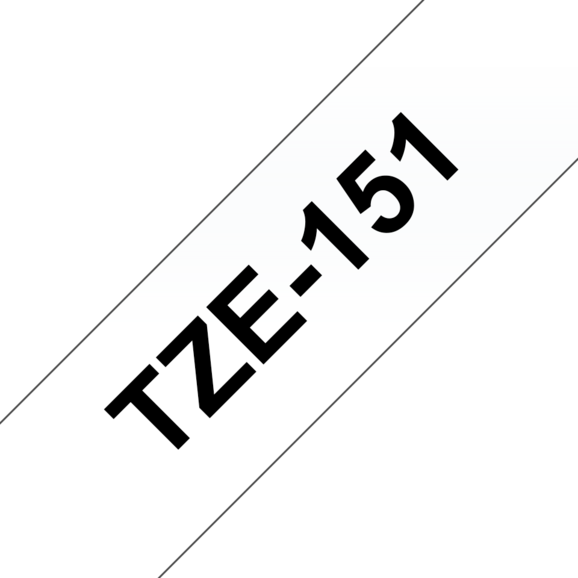 Beschriftungsband Brother 24mm schwarz auf farblos, Art.-Nr. TZ151 - Paterno B2B-Shop