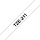 Beschriftungsband Brother 6mm schwarz auf weiss, Art.-Nr. TZ211 - Paterno B2B-Shop