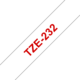 Beschriftungsband Brother 12mm rot auf weiss, Art.-Nr. TZ232 - Paterno B2B-Shop