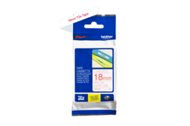 Beschriftungsband Brother18mm rot auf weiss, Art.-Nr. TZ242 - Paterno B2B-Shop