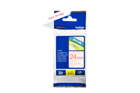 Beschriftungsband Brother 24mm weiss auf rot, Art.-Nr. TZ252 - Paterno B2B-Shop