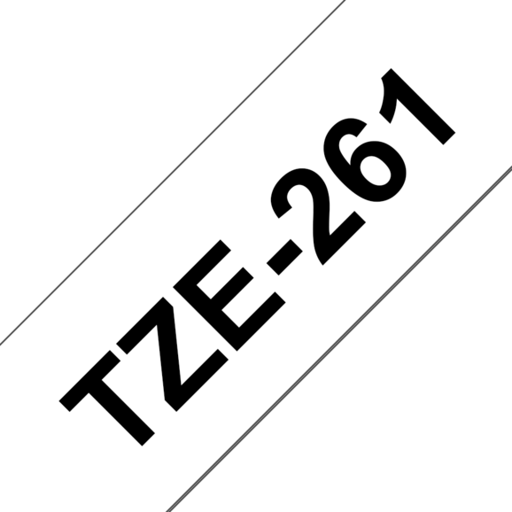 Beschriftungsband Brother 36mm schwarz auf weiss, Art.-Nr. TZ261 - Paterno B2B-Shop
