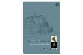 Millimeterpapierblock A4 25 Blatt 90g/qm, Art.-Nr. 036700014 - Paterno B2B-Shop