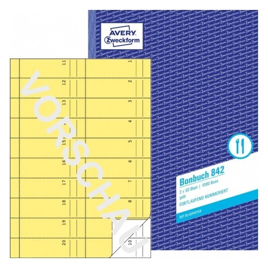Bonbuch ZWF A4, Art.-Nr. 0842ZWF - Paterno B2B-Shop