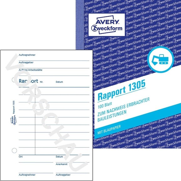 Rapport A6 100 Blatt, Art.-Nr. 1305ZWF - Paterno B2B-Shop