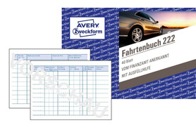 Fahrtenbuch A6 40 Blatt, Art.-Nr. 222ZWF - Paterno Shop