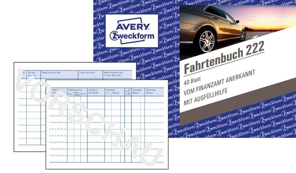 Fahrtenbuch A6 40 Blatt, Art.-Nr. 222ZWF - Paterno B2B-Shop