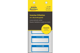 Inventar-Etiketten ZWF 50x20mm, blau, Art.-Nr. 6906ZWF - Paterno B2B-Shop