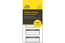 Eigentums-Etiketten ZWF VOID 50 x 20 mm, sw, Art.-Nr. 6923ZWF - Paterno B2B-Shop