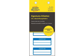Eigentums-Etiketten ZWF VOID 50 x 20 mm, blau, Art.-Nr. 6924ZWF - Paterno B2B-Shop