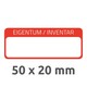 Inventar-Etiketten ZWF 50x20mm, rot, Art.-Nr. 6902ZWF - Paterno B2B-Shop Inventar-Etiketten ZWF 50x20mm, rot, Art.-Nr. 6902ZWF - Paterno B2B-Shop