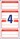 Inventar-Etiketten ZWF 60x30mm, rot, Art.-Nr. 6904ZWF - Paterno B2B-Shop