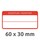 Inventar-Etiketten ZWF 60x30mm, rot, Art.-Nr. 6904ZWF - Paterno B2B-Shop