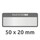 Inventar-Etiketten ZWF 50x20mm, schwarz, Art.-Nr. 6920ZWF - Paterno B2B-Shop