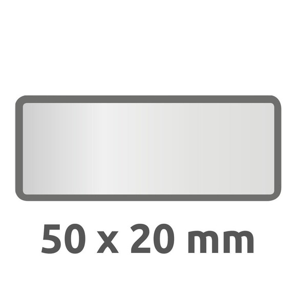 Inventar-Etiketten ZWF 50x20mm, schwarz, Art.-Nr. 6913ZWF - Paterno B2B-Shop