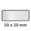 Inventar-Etiketten ZWF 50x20mm, schwarz, Art.-Nr. 6922ZWF - Paterno B2B-Shop