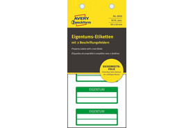 Eigentums-Etiketten ZWF VOID 50 x 20 mm, grau, Art.-Nr. 6926ZWF - Paterno B2B-Shop