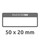 Inventar-Etiketten ZWF 50x20mm, schwarz, Art.-Nr. 6917ZWF - Paterno B2B-Shop