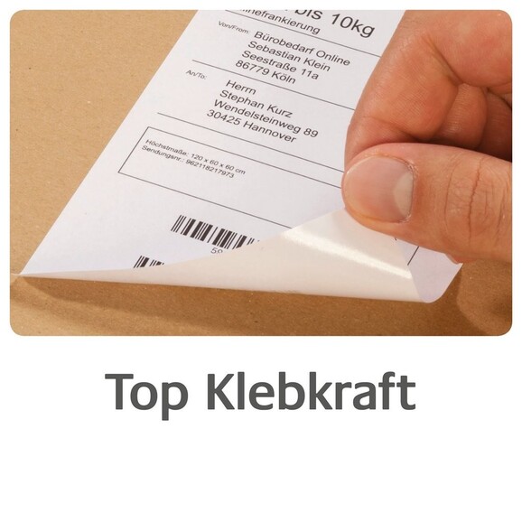 Thermotransferetiketten ZWF 103 x 199 mm, 25Kern, Art.-Nr. TT8060-25 - Paterno B2B-Shop