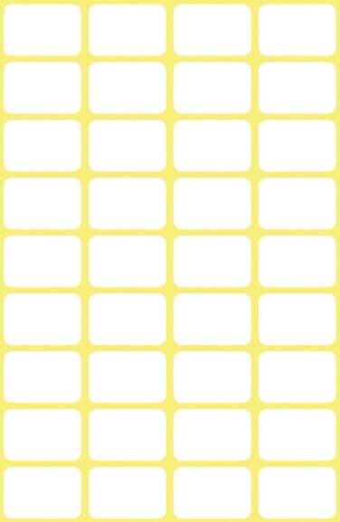 Etikett 18x12mm Vielzweck ws 216St, Art.-Nr. 3042ZWF - Paterno B2B-Shop