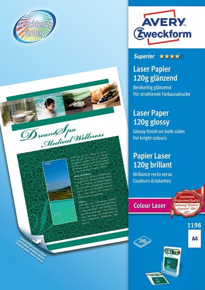 Fotopapier Laser/Farblaser 120gr, Art.-Nr. 1198ZWF - Paterno Shop