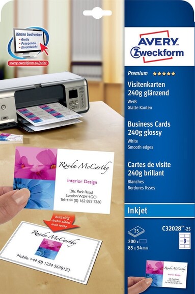 Visitenkarte IJ glossy quick u.clean, Art.-Nr. C32028-25 - Paterno B2B-Shop