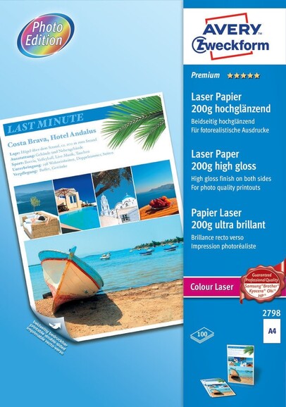Fotopapier ZWF COLOUR LASER A4 200g 100Bl, Art.-Nr. 2798ZWF - Paterno B2B-Shop
