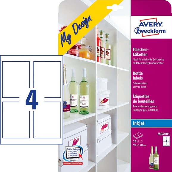 Flaschenetiketten, Art.-Nr. MD4001 - Paterno B2B-Shop