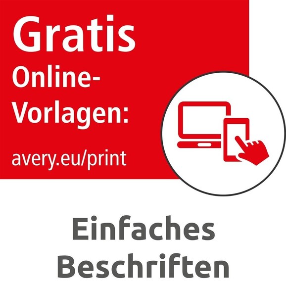 Etiketten A4 Ordnerrücken 38 x 297 mm rot, Art.-Nr. L474-20-RT - Paterno B2B-Shop